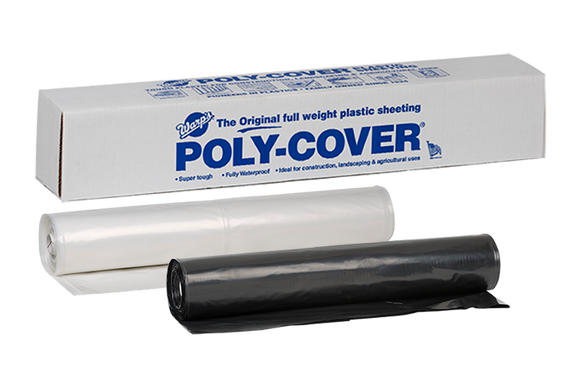 Warp Brothers Poly-Cover® Genuine Plastic Sheeting 24' x 100' x 6 Mil (24' x 100' x 6 Mil, Clear)