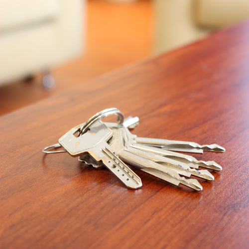 Keys on a table