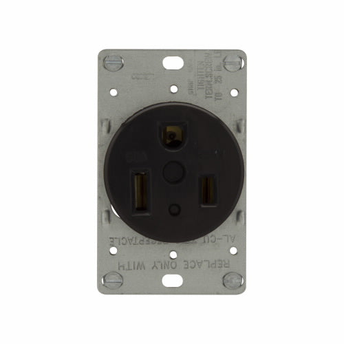 Eaton Cooper Wiring Power Device Receptacle 50A, 250V Black