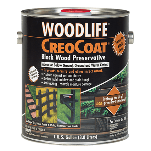 Rust-Oleum Wolman Creocoat Woodlife Water Based Wood Preservative 1 Gal Black