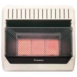 Infrared Wall Heater, Dual Fuel, Vent-Free, 28,000-BTU
