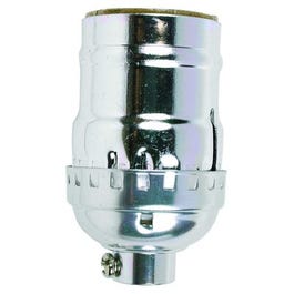 Keyless Lamp Socket, Medium Base, 660-Watt, 250-Volt, Nickel