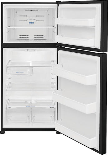 Frigidaire Top Freezer Refrigerator with 18.3 cu. ft. Capacity LED Lighting Black